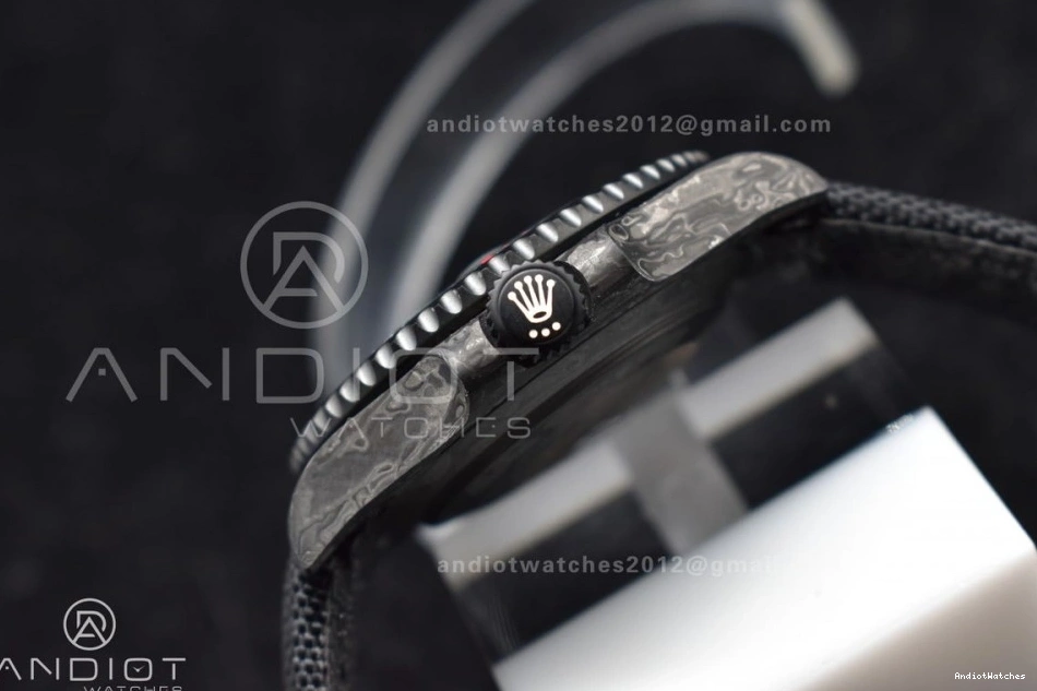on 474 Submariner Nylon Red VSF VS Dial 1:1 DIW Best Black Carbon Edition Practical Black Strap 0515